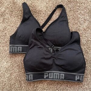 Puma Black Sports Bra Set of 2 - Size S